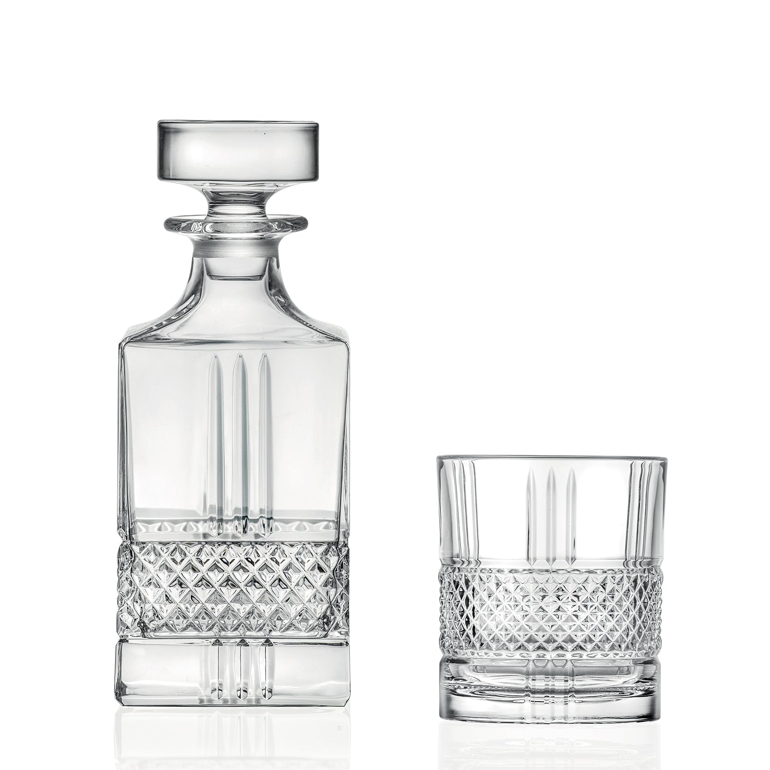 RCR brillante whisky set (1 decanter + 6 tumbler)